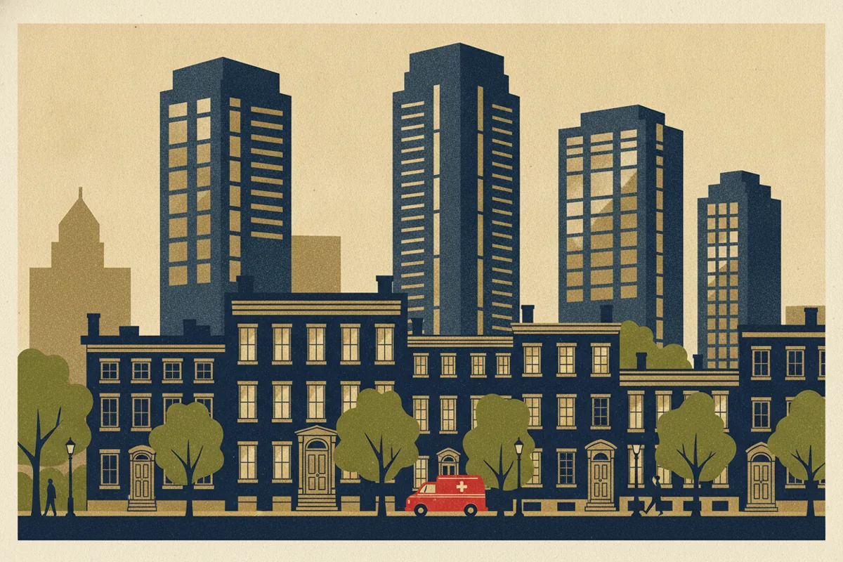 Illustration of Jersey City, NJ